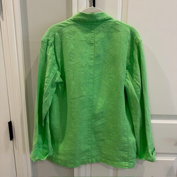 Velvet By Graham & Spencer NWT Linen Two-Button Cassie Blazer Size: XS - Picture 7 of 9